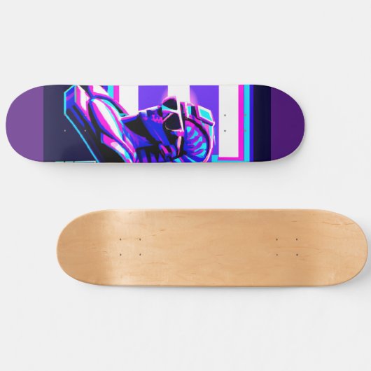 Synthwave Pharaoh Skateboard (Horizontal)