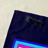 Synthwave Pharaoh Strandtuch (Beispiel)