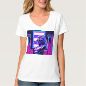 Synthwave Pharaoh T-Shirt (Vorderseite)