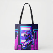 Synthwave Pharaoh Tasche (Vorderseite)