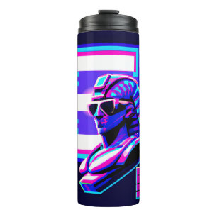 Synthwave Pharaoh Thermosbecher