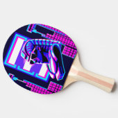Synthwave Pharaoh Tischtennis Schläger (Seitenansicht)