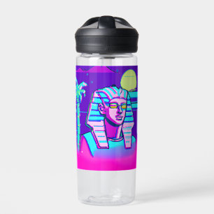 Synthwave Pharaoh Trinkflasche