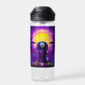 Synthwave Pharaoh Trinkflasche (Rückseite)