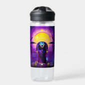 Synthwave Pharaoh Trinkflasche (Vorderseite)