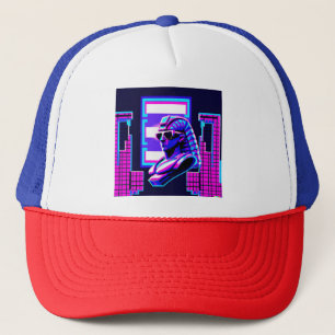 Synthwave Pharaoh Truckerkappe
