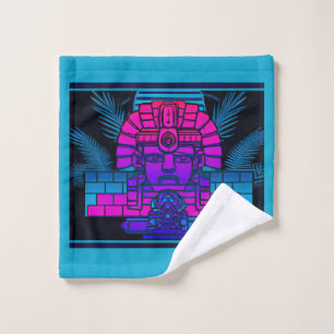Synthwave Pharaoh Waschlappen