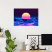 Synthwave-Poster | Retrowave Wall Art Poster (Heimbüro)
