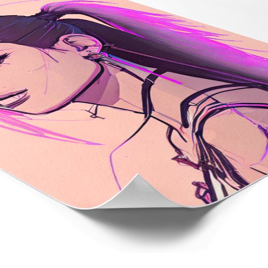 Synthwave-Punk Poster (Ecke)