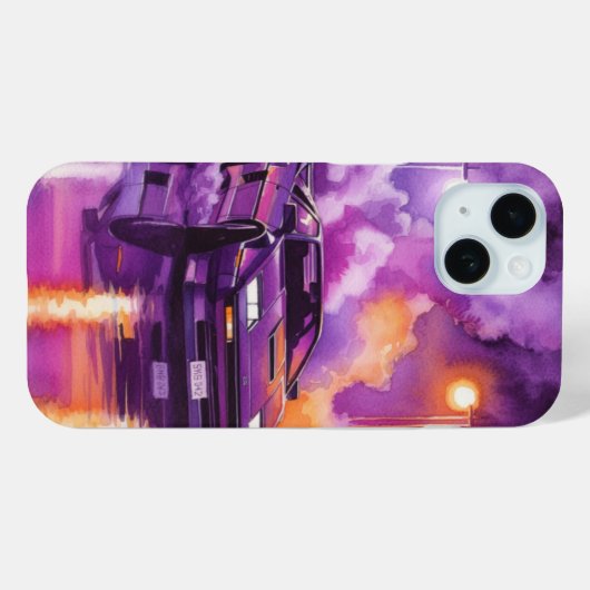 Synthwave Retro Future Hyper Phone Case (Rückseite (Horizontal))