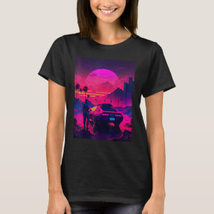 Synthwave Retrowave-Design für die 80er Jahre T-Shirt
