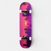 Synthwave & Retrowave Skateboard (Vorderseite)