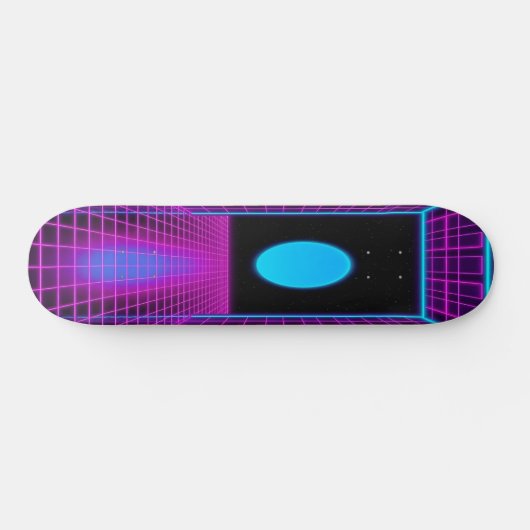 Synthwave Shred Edition 1 Skateboard (Horizontal)