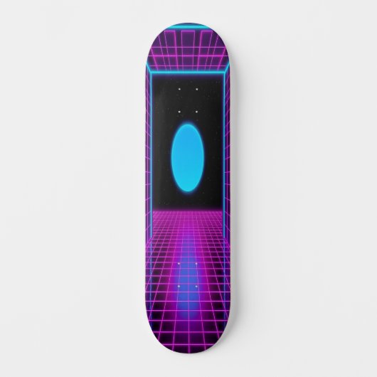 Synthwave Shred Edition 1 Skateboard (Vorderseite)