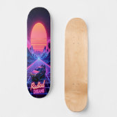 Synthwave Shred Edition 2 Skateboard (Vorderseite)