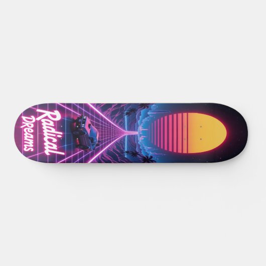 Synthwave Shred Edition 3 Skateboard (Horizontal)