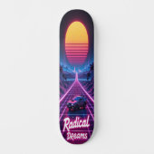Synthwave Shred Edition 3 Skateboard (Vorderseite)