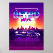 Synthwave Space: Retrowave Poster (Vorne)