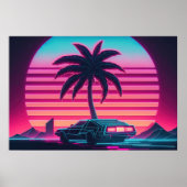 Synthwave Sunset Drive: Racing Towards Poster (Vorne)