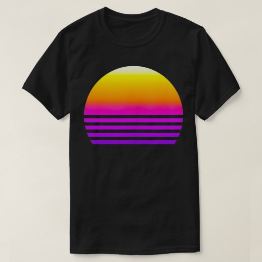 Synthwave Sunset T-Shirt (Design vorne)