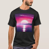 Synthwave Sunset T-Shirt (Vorderseite)