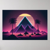 Synthwave Symphony: Echoes of the 80er Poster (Vorne)