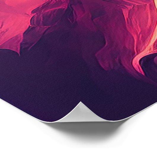 Synthwellensender: Das Leuchtsymbol Poster (Ecke)