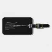 Synyster Gitarre Gepäckanhänger (Vorderseite horizontal)