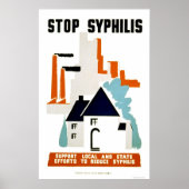 Syphilis 1940 WPA beenden Poster (Vorne)