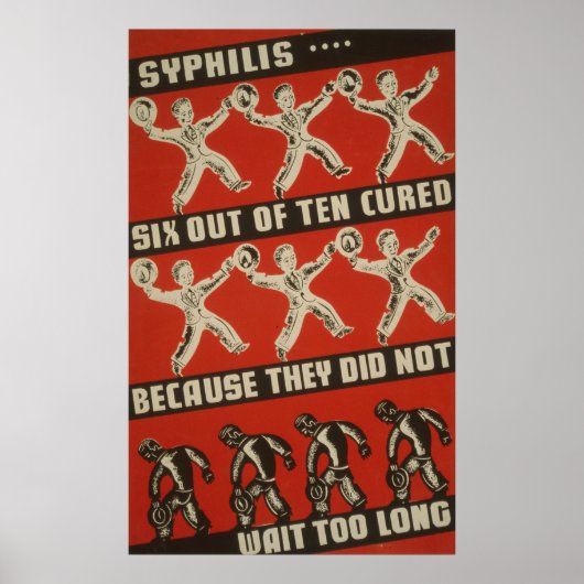 Syphilis 6 von 10 Behandelten - Health Poster (Vorne)