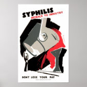 Syphilis ~ Bedrohung der Industrie Poster (Vorne)