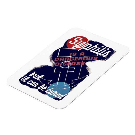 Syphilis ist eine gefährliche Krankheit Magnet (Linke Seite)