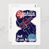 Syphilis ist eine gefährliche Krankheit Postkarte (Vorne/Hinten)