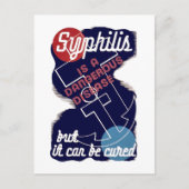 Syphilis ist eine gefährliche Krankheit Postkarte (Vorderseite)