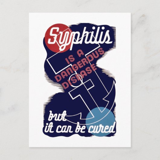 Syphilis ist eine gefährliche Krankheit Postkarte (Vorderseite)
