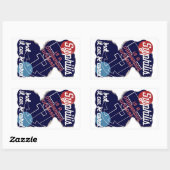 Syphilis ist eine gefährliche Krankheit Rechteckiger Aufkleber (Blatt)