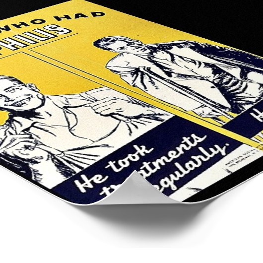 Syphilis Poster (Ecke)