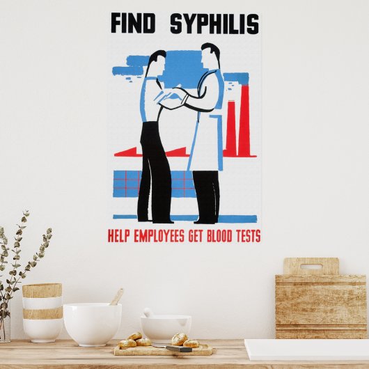 Syphilis Poster suchen (Küche)