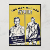 Syphilis Postkarte (Vorderseite)