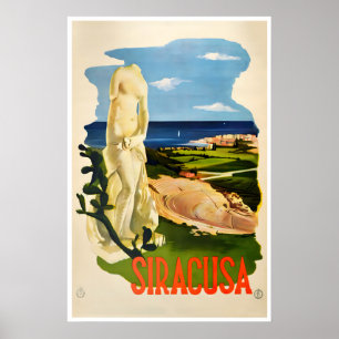 Syracuse Italien Kunst Italienisches Reiseplakat D Poster