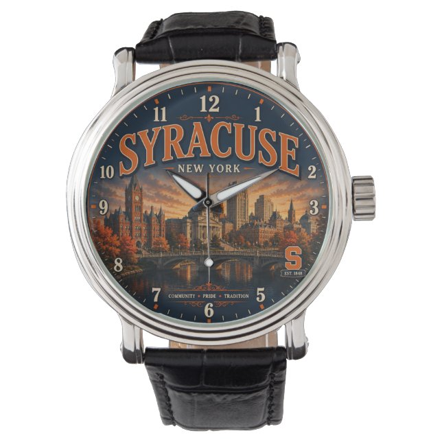 Syracuse New York Armbanduhr (Vorderseite)