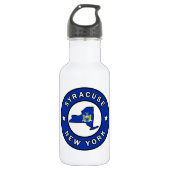Syracuse New York Edelstahlflasche (Vorderseite)