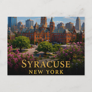 Syracuse New York Finger Lakes Gateway und Kanal Postkarte