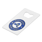 Syracuse New York Geldbeutel Flaschenöffner (Vorderseite Schrägansicht)