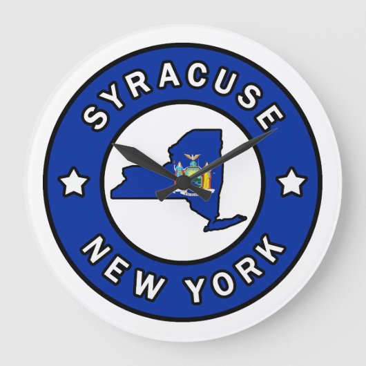 Syracuse New York Große Wanduhr (Vorderseite)