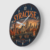 Syracuse New York Große Wanduhr (Winkel)