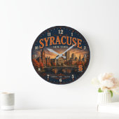 Syracuse New York Große Wanduhr (Zuhause)