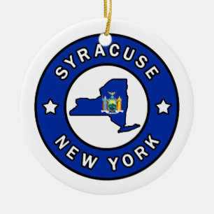 Syracuse New York Keramik Ornament