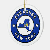 Syracuse New York Keramik Ornament (Links)