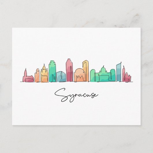 Syracuse NEW YORK Postkarte (Vorderseite)